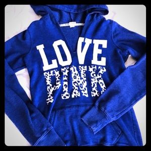 Vs pink cheetah hoodie small